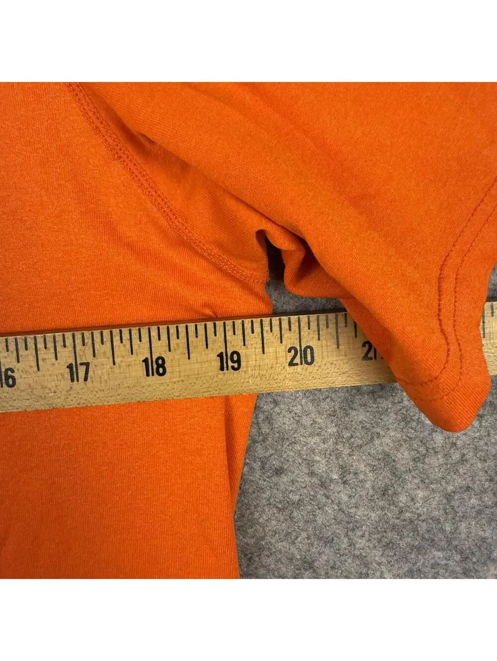 Nike Dri-Fit T Shirt Orange Silver Swoosh Workout Running Men Size Small 624